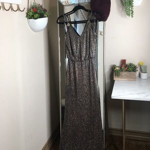 Flattering Sparkle Maxi Stretch Gown